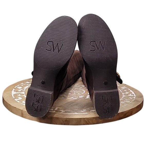 Stuart Weitzman 5050 Siella Walnut Suede Over -the-knee Boots size 6-6.5 - Picture 3 of 16